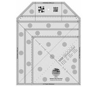 Creative Grids Hunter’s Star Trim Tool Quilt Ruler - CGRDH7 - Made in USA, 11in x 8-1/2in, Non-Slip Grip Acrylic Quilting, Sewing, Crafting, Patchwork Ruler & Template