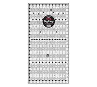 Creative Grids Quilt Ruler 12-1/2in x 24-1/2in Rectangle - CGR1224 - Made in USA, Non-Slip Grip Acrylic Quilting, Sewing, Crafting, Patchwork Ruler for Measuring & Cutting Fabric