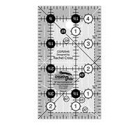 Creative Grids Quilt Ruler 2-1/2in x 4-1/2in Rectangle - CGR2545 - Made in USA, Non-Slip Grip Acrylic Quilting, Sewing, Crafting, Patchwork Ruler for Measuring & Cutting Fabric