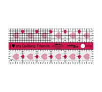 Creative Grids Quilt Ruler 2-1/2in x 6in Rectangle - CGRQF26 - Made in USA, Non-Slip Grip Acrylic Quilting, Sewing, Crafting, Patchwork Ruler for Measuring & Cutting Fabric