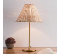 Creative Handmade Rattan Table Lamp - Southeast Asian Style Rattan Lampshade for Bedroom, Living Room - Decorative Night Lamp