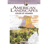 Creative Haven American Landscapes Color by Number Coloring Book