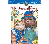 Creative Haven Best-Dressed Pets Coloring Book