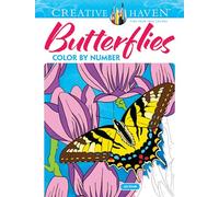 Creative Haven Butterflies Color by Number Coloring Book
