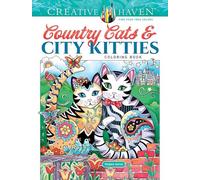 Creative Haven Country Cats & City Kitties Coloring Book