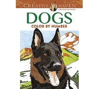 Creative Haven Dogs Color by Number Coloring Book