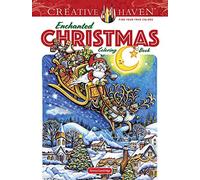 Creative Haven Enchanted Christmas Coloring Book