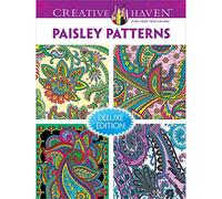 Creative Haven PAISLEY PATTERNS Coloring Book: Deluxe Edition 4 books in 1 (Creative Haven Coloring Books)