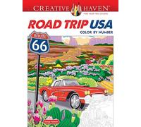 Creative Haven Road Trip USA Color by Number