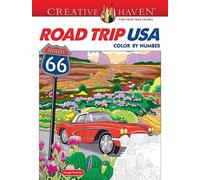 Creative Haven Road Trip USA Color by Number