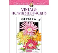 Creative Haven Vintage Flower Seed Packets Coloring Book