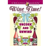 Creative Haven Wine Time! Coloring Book
