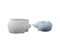Creative Hedgehog Silicone Mold for Resin Casting Epoxy Candlestick Holder Animal Shaped Craft Homes Decors Holder Molds