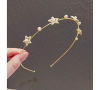 Creative High-Level Sense of Stars Pearls Face Wash Pearl Headbands Hair Accessories Net Celebrities Exquisite Versatile Personalized Hair Accessories