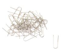 Creative Hobbies Fusible High Temperature Nichrome Wire Jump Rings, Ornament Hanger U Hooks (200)