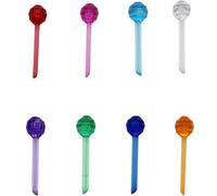 Creative Hobbies Plastic Lites for Ceramic Christmas Trees, Small Pin Globe Light Ornaments, Multi Colors, 250 Piece Pack