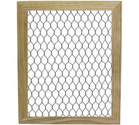 Creative Hobbies Unfinished Wood Chicken Wire Frame - Ready to Decorate, Add Photos, Collages, Jewelry and More - Measures 9.5" x 11.5" Inside 8"x10" | 1 Pack
