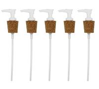 Creative Hobbies White Pump Dispenser Has Cork Stopper for Easy Press-in Fit (Pkg/5)
