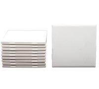 Creative HobbiesÃ‚® BTG4 Un-Glazed Ceramic Bisque Tiles for Decorating with Underglazes and Glazes, 4.25 X 4.25 Inch Square, Box of 10 Tiles by Dal Tile