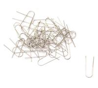 Creative HobbiesÃ‚® Fusible High Temperature Nichrome Wire Jump Rings, Ornament Hanger U Hooks- 50 Piece Pack by Creative Hobbies