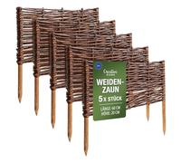 Creative Home 5 x Wicker Slat Fence Garden Fence | 60x20cm (+/-1cm)