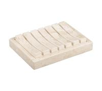 Creative Home Champagne Marble 2 pc Soap Dish-SPA Collection, Beige