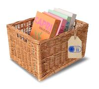 Creative Home Large Wicker Basket Crate with Handles