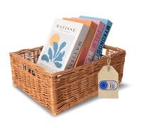 Creative Home Wicker Basket Crate with Handles | 40x30x15cm (+/- 2cm)