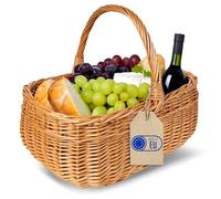 Creative Home Wicker Shopping Basket | 36 x 27 x 32 cm (+/- 2 cm) Large