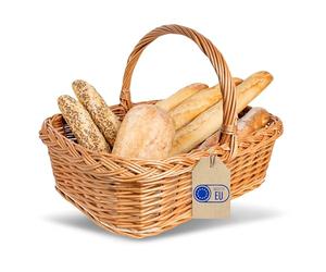 Creative Home Wicker Tray Basket with Unfinished Plywood Bottom & Handle