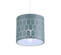 Creative Honeycomb Iron Pendant Light, Single Head Ceiling Hanging Lamp, Metal Lamp Shade, Flush Mount Pendant Light, Cafe Bar Decoration Lighting Fixture (Color : Harbor Green, Size : A)