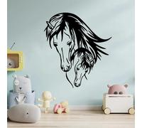 Creative Horse Head wall Stickers Nursery Kids Room Jungle Animal Stickers playroom Vinyl Decorative Decals