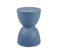 Creative Hourglass Makeup Stool Round Waterproof Plastic Dining Stool Anti-Slip Shower Seat for Kitchen Bedroom Living Room 30x43cm (Color: Gray Blue)