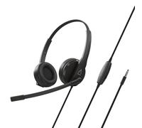 Creative HS-230 USB & 3.5 mm On-Ear Headset with Noise-Cancelling Mic, Inline Mic Mute/Volume Control, Plug-and-Play for Video Calls