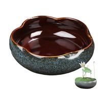 Creative Hydroponic Planter, Ceramic Handcrafted Lotus Flower Design Plant Bowl for Succulents, Indoor Plants, Modern Home Decor (A-1PC)
