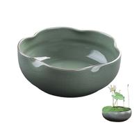 Creative Hydroponic Planter, Ceramic Handcrafted Lotus Flower Design Plant Bowl for Succulents, Indoor Plants, Modern Home Decor (C-1PC)