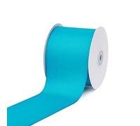 Creative Ideas, 3" Inch Solid Grosgrain Ribbon, 25 Yards, Turquoise, 25 yd