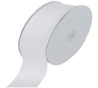 Creative Ideas Solid Grosgrain Ribbon, 1-1/2-Inch by 50-Yard, White
