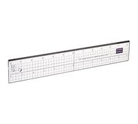 Creative Impressions Acrylic Ruler 12-inch-Metal Edge