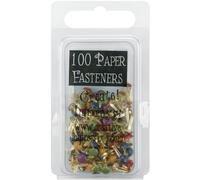 Creative Impressions Mini Painted Metal Paper Fasteners 3mm 100/Pkg-Round - Matte Heritage