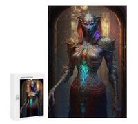 Creative Indoor Hobby - Elven Queen of Shadows, Wooden Jigsaw Puzzle for Adults, 300 PCS; for Shared Table Time