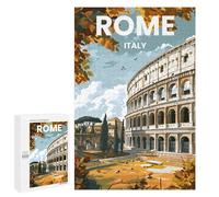 Creative Indoor Hobby: Rome, 1000 PCS, Adult Tabletop Puzzle, with A Decorative Finished Picture