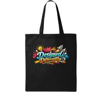 Creative Innovation and Unique Design Concept Natural Cotton Tote Bag Black