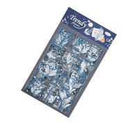 Creative Journal Scrapbook Sticker Set PET Materials Waterproof Adhesive Sheets for Crafting and Decoration Removable Stationery Sticker No Residues