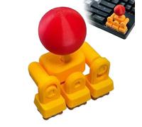 Creative Joystick Keycaps, 4 Way Cartoon Novelty Button, Compact Mechanical Keyboard Keycaps for Fun Typing Attachment for Home Internet Café Streaming Setup Office Programming