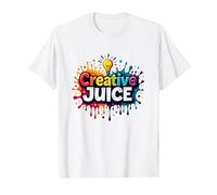 Creative Juice: Vibrant Artistic Inspiration T-Shirt, Men, White, S