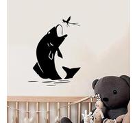 Creative Jumping Fish Kids Bedroom Kitchen Decorative Mural Removable Wallpaper Poster Interior Art Decal