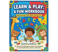 Creative Kids Activity Workbook - Alphabet, Numbers & Puzzles for Preschool & Kindergarten (Ages 3-7)