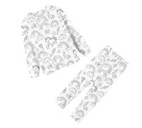 Creative Kids DIY Hand-Painted Pajamas Set for Boys and Girls - Colouring Pajamas with Markers, Fun Loungewear Ages 2-10, Draw on PJs, for Christmas 5-6