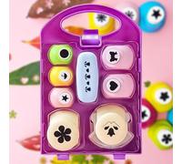 Creative Kids DIY Puncher Craft Set, 2026 New Craft Hole Punch Shapes Set, Star Flower Maker Children's Manual Large Printing Punching Machine for Paper Crafting Scrapbooking (style A)